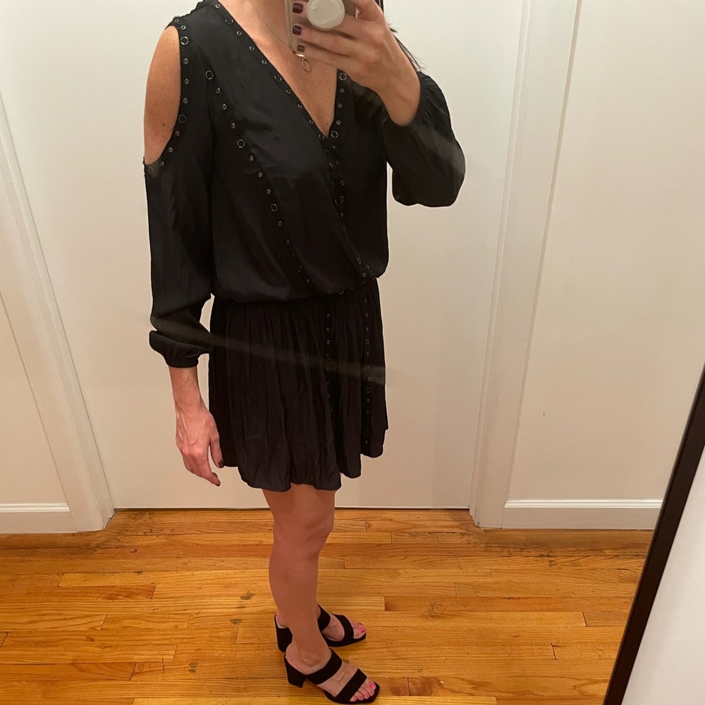 Ramy Brook black dress, size XS, Black is back! Cold shoulder detail